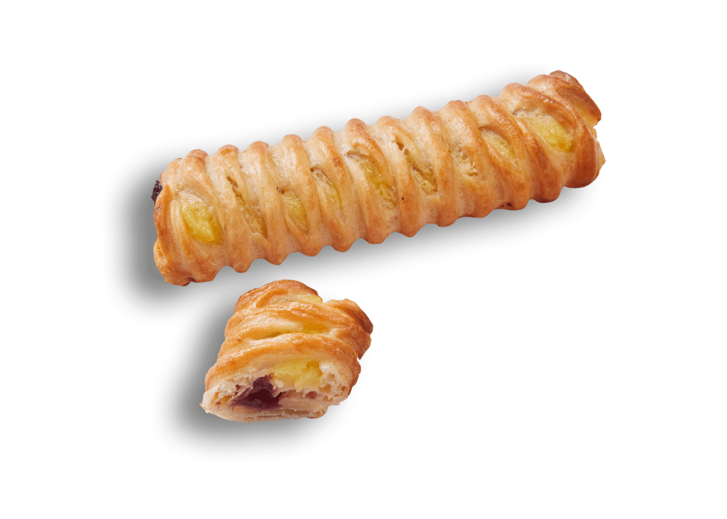 Blätterteigstange Kirsch-Vanille