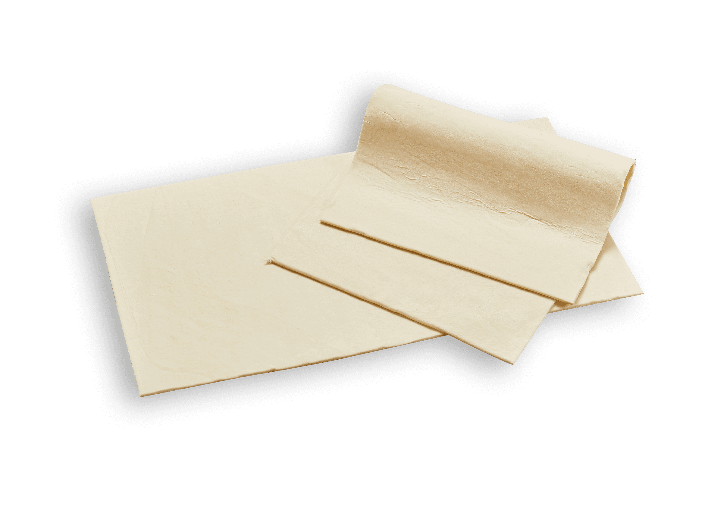 Blätter und Plunderteigplatten