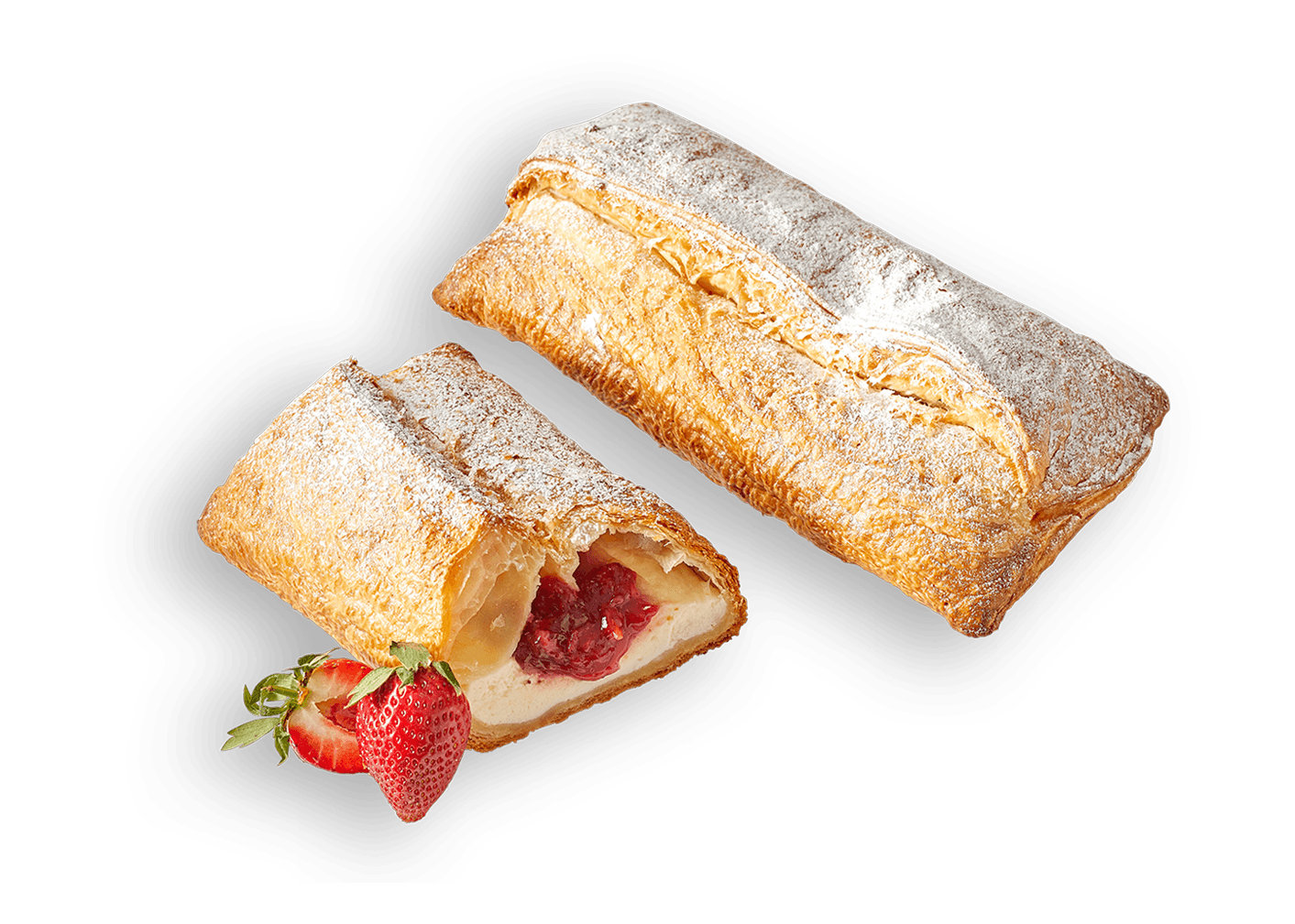 Butter-Strudel-Erdbeere