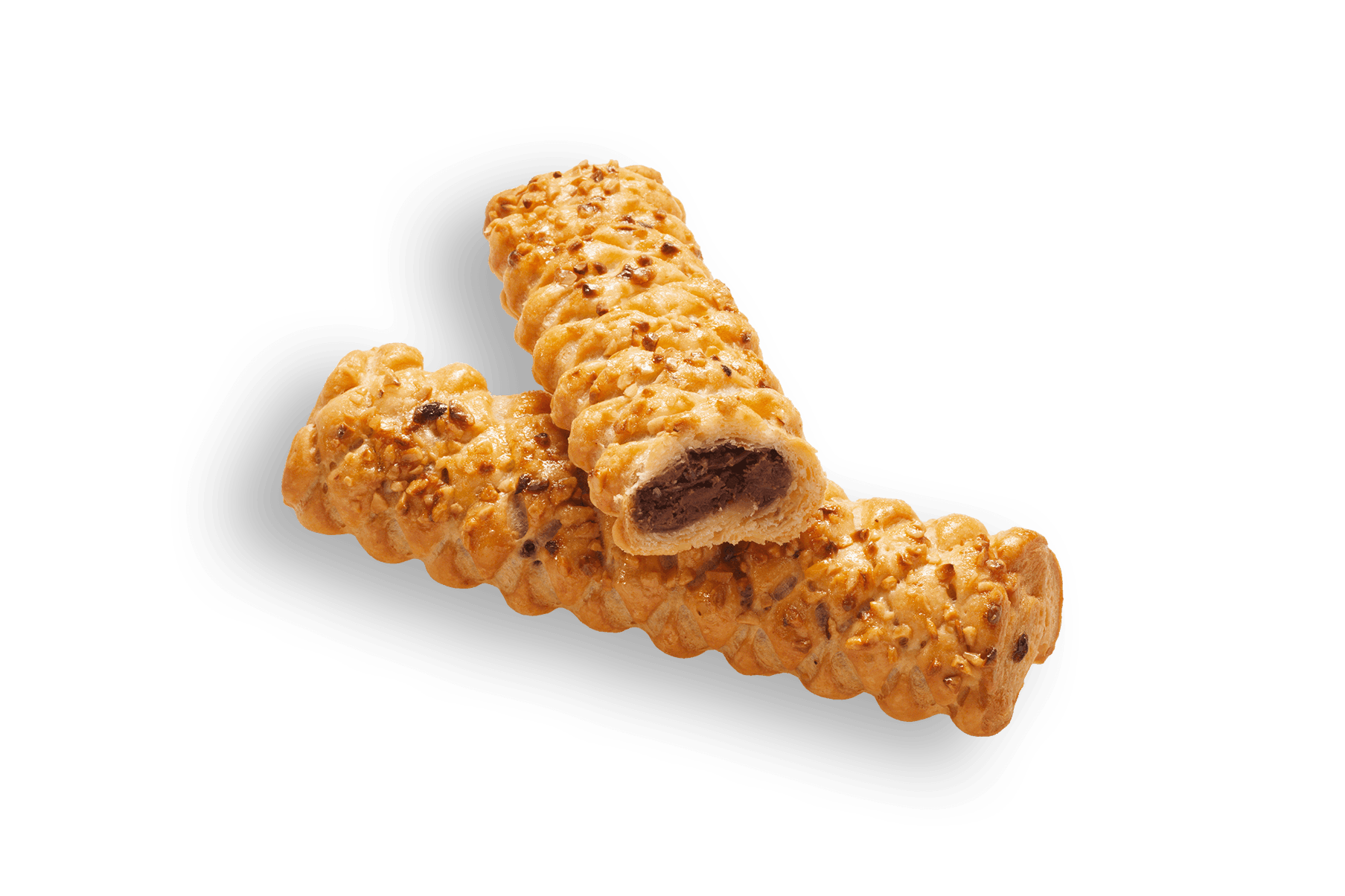 Blätterteigstange-Nuss-Nougat
